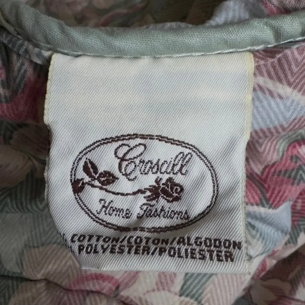 CROSCILL Home Fashions Vintage Queen Floral Comforter Bedspread